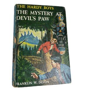 The Hardy Boys The Mystery at Devil's Paw Book Novel YA Reading 1959 u Franklin